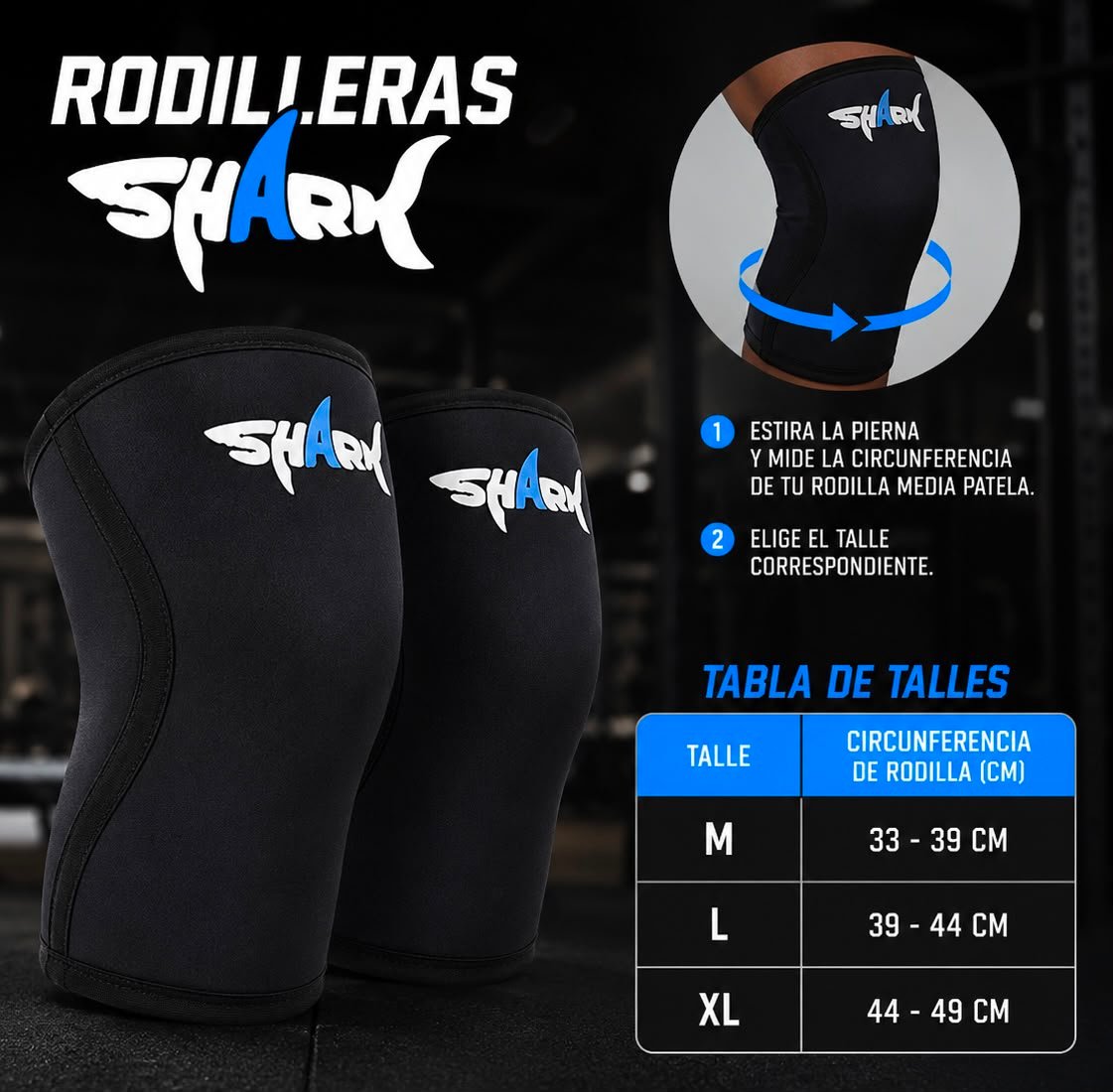 Rodilleras White Shark - Imagen 2
